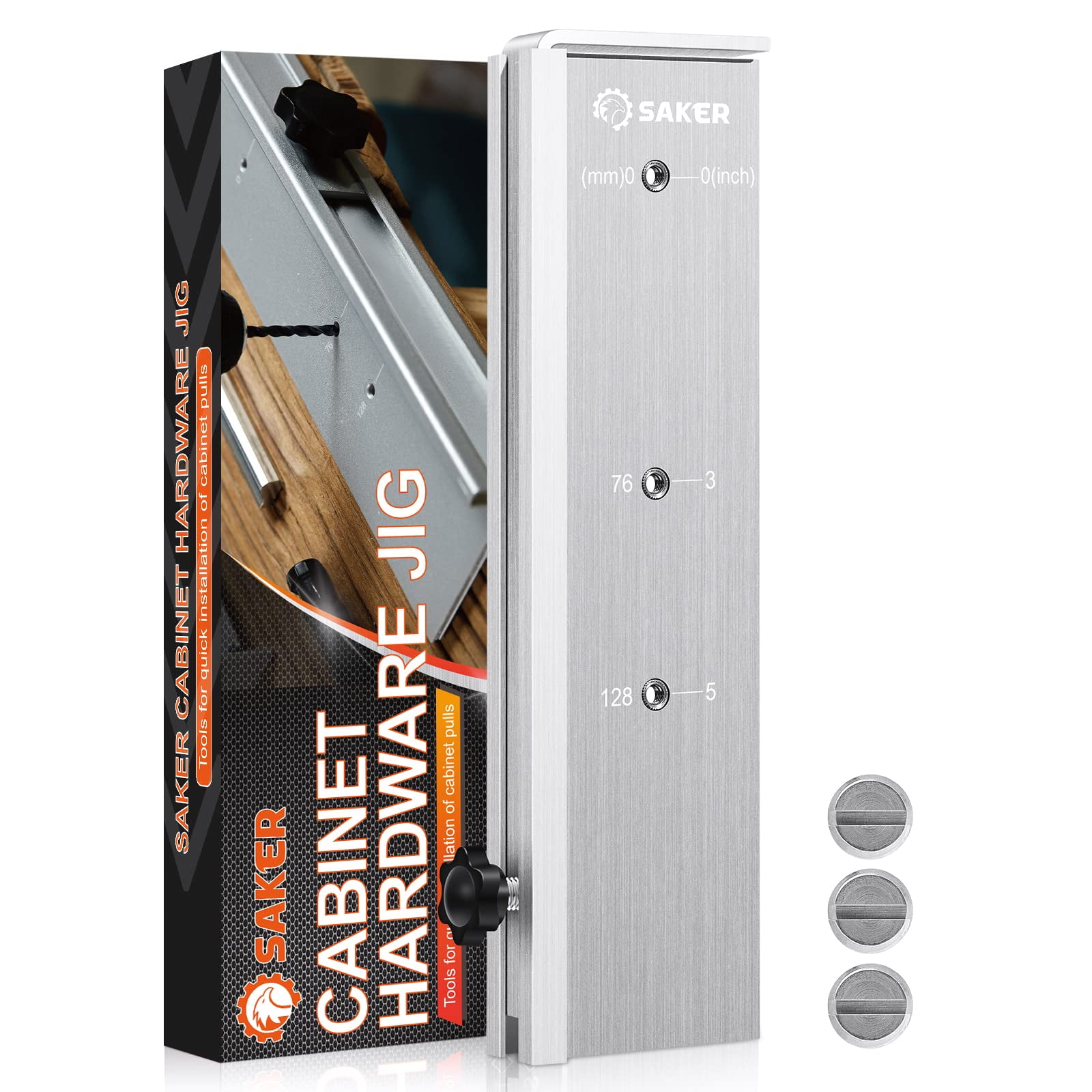 Saker Expandable Hole Locator Hardware Jig, Adjustable Precise