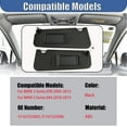 thumbnail image 2 of Car Sun Visor For BMW 3 Series E90 2005-2013 For E84 2010-2013, Left Driver And Right Passenger Side Sun Visor Replacement With Makeup Mirror, OEM: 51167252005, 51167252006-Pairs-black, 2 of 6
