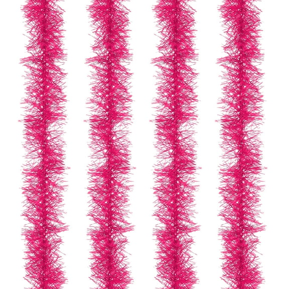 Uxcell 5Ft Feather Boa, 4 Pcs Artificial Fluffy Feather Boas Party Decorations for DIY Crafts, Wedding Costume, Christmas, Concert, Halloween, Home Decor, Rose Red