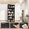 thumbnail image 5 of Large Bookcase, 5-Tier 63 Inch Tall Industrial Storage Wall Shelf, Display Shelf for Living room, Bedroom, Black, 5 of 6