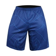 Lixada Men Athletic Shorts with Pockets Printed Elastic Waist Quick Dry Gym Training Workout Short Pants