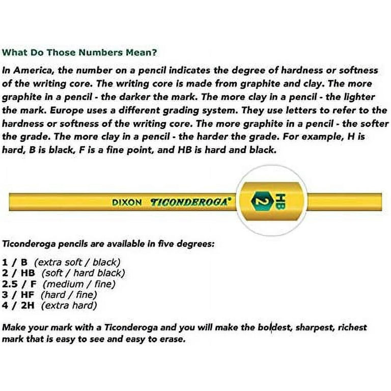 Ticonderoga #2 Sharpened Pencil, 72 ct