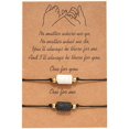 thumbnail image 1 of Pulsera de pareja de piedra volcánica TUNC pulsera Pinky Promise Forever Best Friend con difusor de aceite esencial de aromaterapia para ansiedad tamaño ajustable, 1 of 5