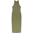 thumbnail image 1 of I-N-C Womens Ribbed Bodycon Dress olive M, 1 of 2