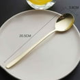 thumbnail image 3 of Stainless Steel Long Handle Tea Coffee Ice Cream Spoon Mixing Spoon Cocktail Ice Cream Soup Home Teaspoon, 3 of 7