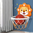 thumbnail image 3 of Mini juego de aro de baloncesto para interiores, juegos deportivos con baloncesto y bomba, montaje en pared naranja Zulema aro de baloncesto, 3 of 6