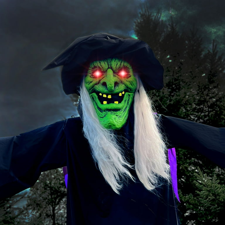 Free Shipping! Haunted Hill Farm 15-ft Animatronic Witch with