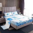 thumbnail image 1 of Erosebridal Monogrammed Sheet Set Twin,Personalized Initial Bedding Sets Twin Size,Letter Decoration,Breathable,3pcs, 1 of 7