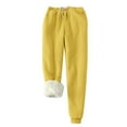 thumbnail image 4 of RQYYD Women's Warm Sherpa Fleece Lined Loungewear Sets Solid Color Joggers Pants Winter Athletic Sweatshirt Long Sleeve 2Pcs Pajamas Set, 4 of 5