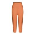 thumbnail image 2 of Women's Casual Pants Leggings For Women Plus Size High Waisted Yoga Cropped Trousers 2025 Summer Gym Pants,Orange Women's Casual Pants XL, 2 of 7
