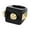 Single Rivet Black, variant on Womens Geometric Resin Ring Trendy Chamfering Square Pattern Ring Cold Wind Ring Fashion Jewelry Ring Average Size Ring Picture Style Ring