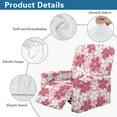 thumbnail image 6 of Renewold Cherry Blossom Stretch Recliner Chair Cover Washable Couch Cover Recliner 4 Pieces Soft Polyester Spandex Reclining Slipcover Furniture Protector for Reclining Sofa, 6 of 8