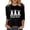 C-Black133, variant on Happy Easter T Shirts For Women Bunny Print Graphic Tee 3/4 Sleeve Casual Round Neck Loose Fit Top For Holiday Celebration Comfortable Tops
