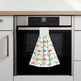 thumbnail image 6 of Yiaed Happy Easter Rabbit Print Coral Velvet Wipes Absorbent Wipes Cleaning Cloths Household Table and Dish Wiping Cloths, 6 of 7