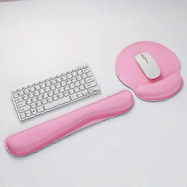 Mouse pad wrist pad ergonomic design armrest fatigue relief armrest style 2-piece set not easy to move