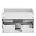 thumbnail image 5 of Miniyam 30" Wall Mounted Bathroom Vanity Base with Two Soft Close Drawers, Handle-Free Design, White, 5 of 6