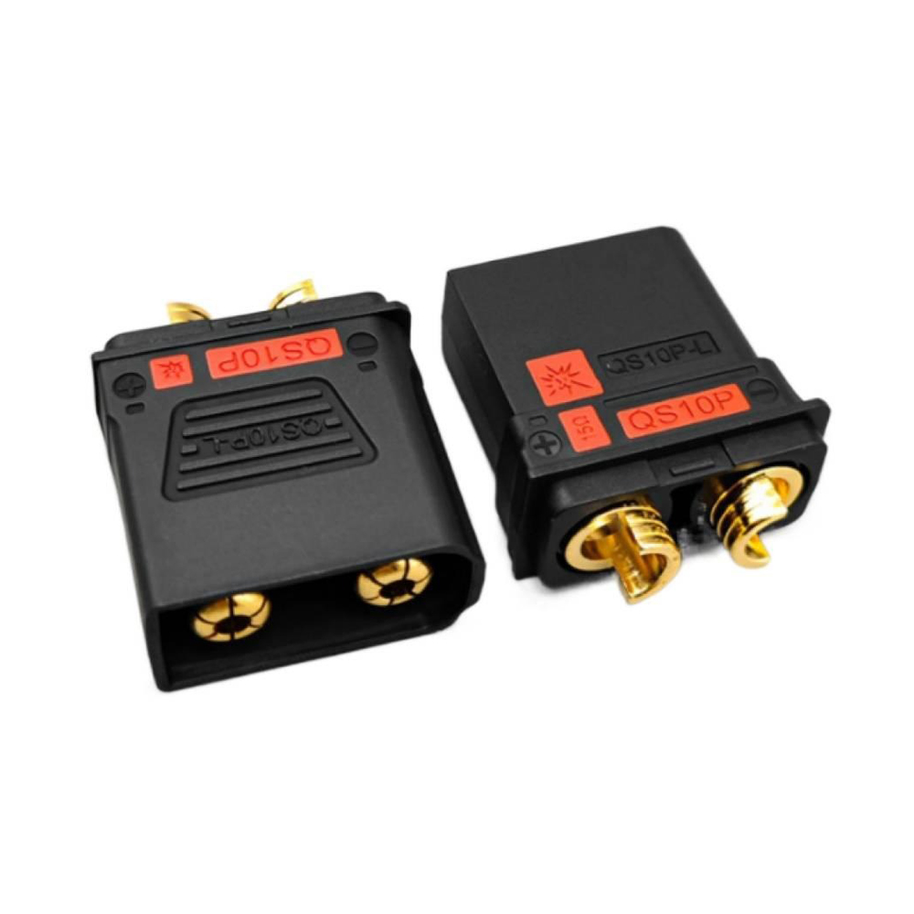 210A High-Current QS10 Series Battery Connector Terminal Anti-Ignition Electric Vehicle Battery Terminal 4-10AWG Male Female Power Charging Plug Power Supply Charging Connector