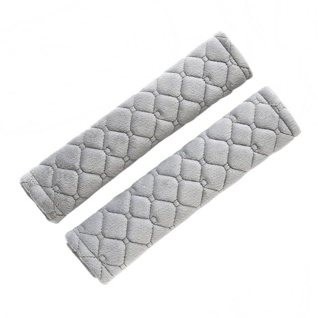 Almohadilla Hombro para Asiento Coche Accesorios Interiores Resistentes Al Desgaste Felpa Suave 2 Uds.