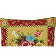 thumbnail image 2 of Abby Floral Bouquet Needlepoint Accent Pillow, 2 of 4