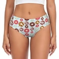 thumbnail image 1 of Fotbe Colorful Donuts Calzones Estampados para Mujer – Ropa Interior de Algodón, Cómoda, Suave y Elástica-3X-Large, 1 of 6