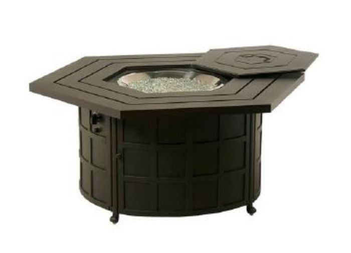 AZ Patio Heaters F-HEX-FPT Hammered Bronze Hexagon Fire Pit