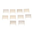 thumbnail image 2 of Xingzhi Train Railroad Diorama Park Bench for DIY Sand Table Model 1:75 white A, 2 of 9
