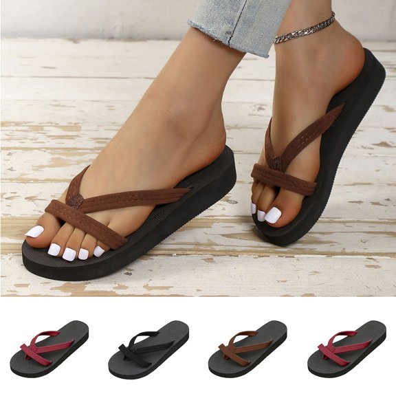 Agkizg Womens Indoor Outdoor Slides, Beach Walking Sandals, Slide Sandals Comfortable Plus Size Open Toe Casual Indoor Outdoor Summer Beach Slippers