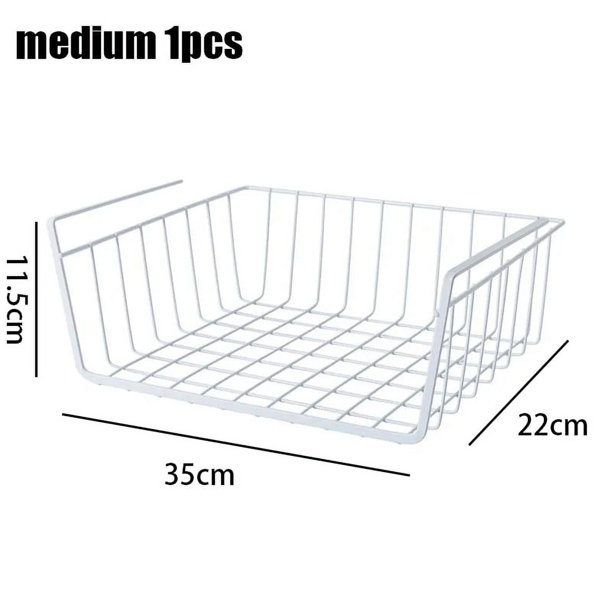 Cesta de almacenamiento multiusos para armario, organizador colgante de Metal para armarios de cocina y escritorios