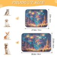 thumbnail image 3 of Pet Cooling Pad Foldable Self Cooling Mat Breathable Pet Cushion Sleep Pad for Dogs and Cats City Fireworks M, 3 of 9