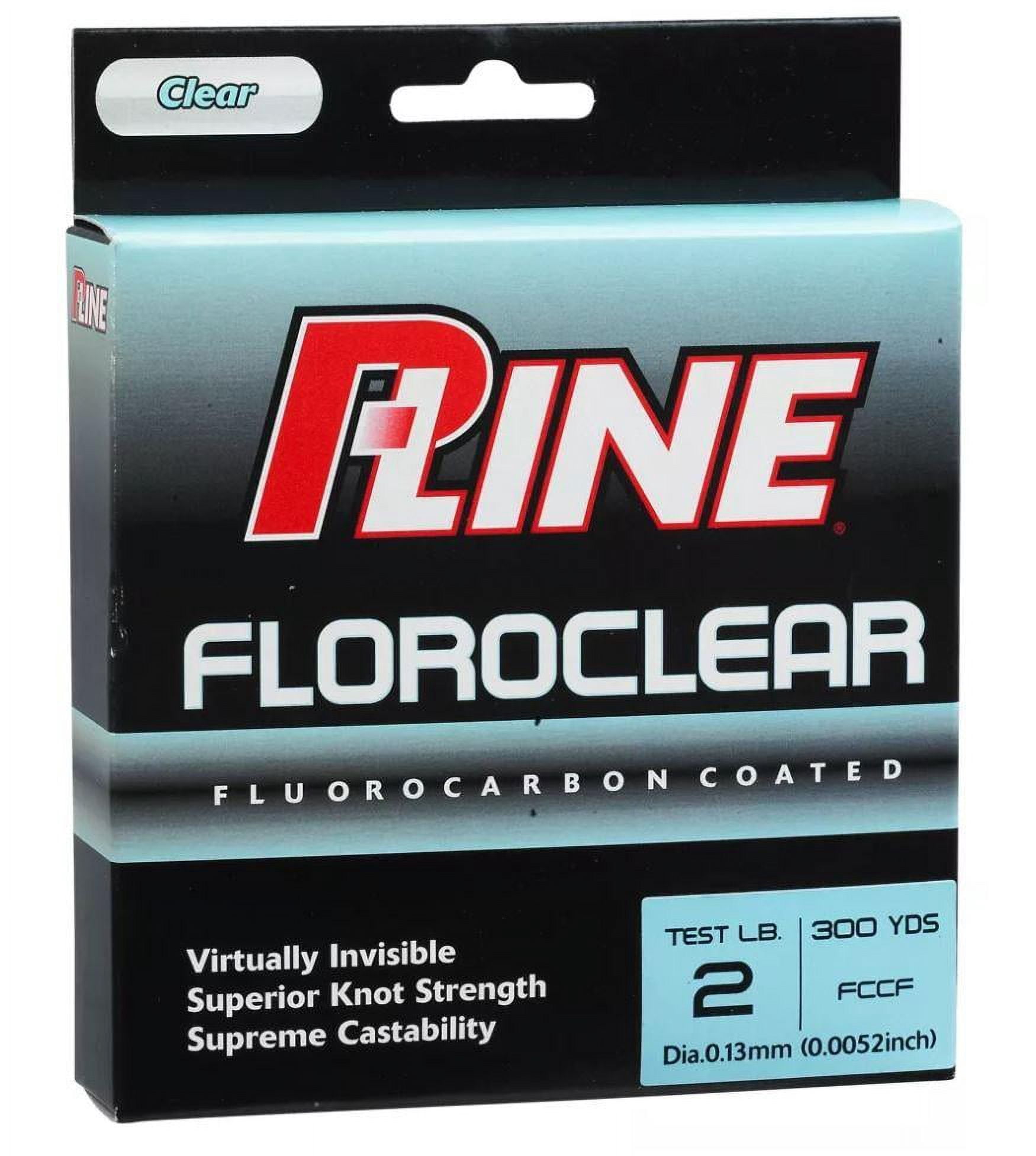 P-Line Floroclear Fluorocarbon Coated Mono 4lb 600yd, Clear