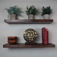 thumbnail image 2 of Willow & Grace Designs Floating Shelves, Dark Walnut, 24 Inch, (Set of 2), 2 of 7