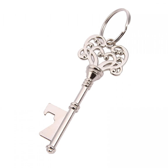 DESIGNICE Vintage Keychain Key Shaped Bottle Can Openers Wedding Shiny Decoration Bottle Opener Keychain