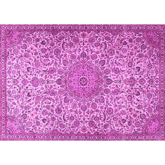 Ahgly Company Indoor Rectangle Persian Pink Traditional Area Rugs, 5' x 7'