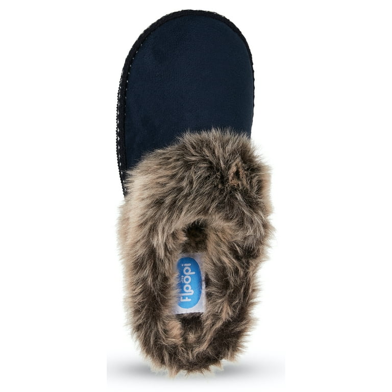 Floopi Women's Comfort House Indoor Outdoor Aztec Faux Fur Lined