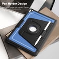 thumbnail image 6 of FJLBDE Case for iPad Air 3rd Gen 2019 / iPad Pro 2017 10.5 inch, 360 Rotating Stand iPad Protective Case Cover with Auto Wake/Sleep, Blue, 6 of 7