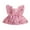 Pink, variant on Suealasg Baby Girl Birthday Outfit Leaf Embroidery Lace Tulle Romper Dress 3M 6M 12M 18M Infant Girl Summer Photoshoot Dress Clothes