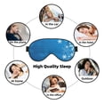 thumbnail image 6 of Uemuo Blue Christmas Pattern Sleep Eye Mask - Light Blocking Sleep Mask Blocking Out Light Perfectly, Soft and Comfortable Night Eye Mask, Eye Blinder, 6 of 7