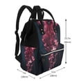 thumbnail image 2 of Daiia Mesmerizing Pink Jellyfish Large Capacity Baby Bag Waterproof Stylish Diaper Bag Mummy Backpack Adjustable Straps Diaper BagBaby Essentials Bag, 2 of 6