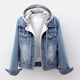 thumbnail image 1 of Puntoco Fashion Mujer Plus Terciopelo Manga Larga Slim-Fits Chaqueta Con Capucha Blusa Abrigo Puntoco Puntoco-1, 1 of 5