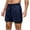 Navy, variant on HOOMEUMY Men's Shorts Classic Fashion Comfy Summer Leisure Outdoor Solid Color Elastic Waist Drawstring Pocket Shorts Beach Shorts (Dark Gray,S)