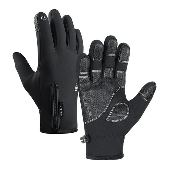 Women Men Anti-Slip Workout Gloves Winter Gloves Windproof Waterproof Gloves(XL)