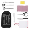 thumbnail image 1 of Juego de 9 piezas de utensilios de cocina para exteriores, bolsa de Picnic multifuncional de acero inoxidable, herramienta para barbacoa, 1 of 10