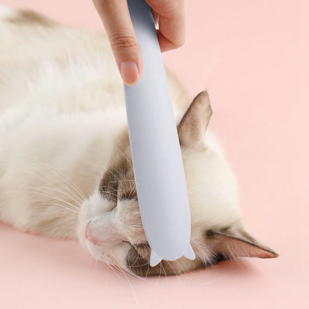 Peine Para Gatos, Cepillo Para Lengua De Gato Con Textura Especial, Forma Bonita, 2 Colores Disponibles, Peine Para Masaje De Mascotas Para Gatos Para Peinar El Cabello ANGGREK NO