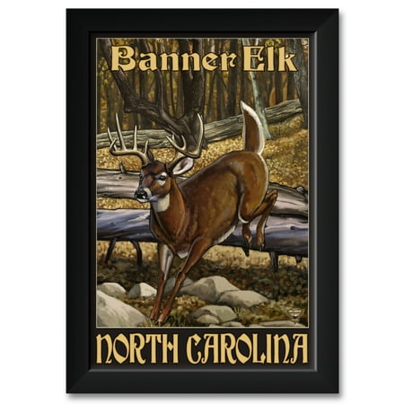 Banner Elk North Carolina Whitetail Deer Framed Art Print By Paul