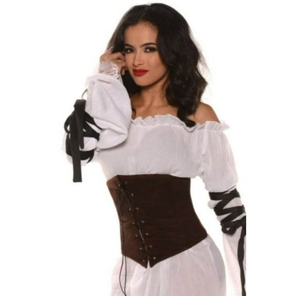 Adult's Women's Brown Waist Cincher Costume Accessory
