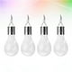 thumbnail image 4 of BRIGHTFUFU 4 piezas de alambre de cobre solar transparente bombilla LED lámpara de araña impermeable luz LED giratoria al aire libre jardín lámpara colgante para acampar (blanco cálido), 4 of 8