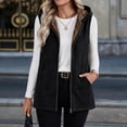 thumbnail image 5 of Stamzod Womens Vest Casual Hooded Sleeveless Fleece Lined Outerwear Vests Winter Coat with Pockets, 5 of 9