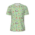 thumbnail image 5 of Wukai Spring Gnomes Print Men's Short-Sleeved Mesh T-Shirt,Quick-Dry Short Sleeve Workout T-Shirt-5X-Large, 5 of 8