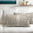 thumbnail image 5 of Antelope Lumbar Pillow Covers 12X20 Inch Beige Deer Animal Print Decorative Pillow Cases Modern Neutral Faux Fawn Linen Throw Pillows Set of 2 Home Decor for Sofa Porch Couch Outdoor, 5 of 6