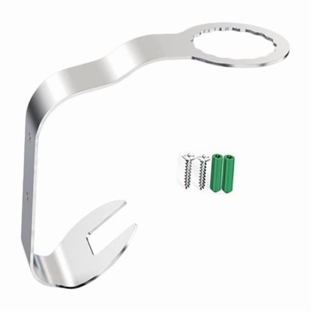 Soporte para cascos, estante de pared resistente, fácil instalación para entrada Plata